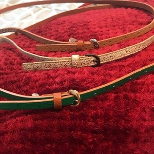 3 skinny belts